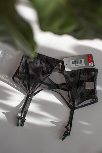 741 Йоланда колан за жартиери De Lafense- черен