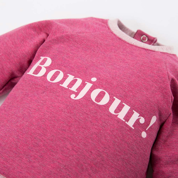 Момичешки суичър Hello World Eevi - бордо