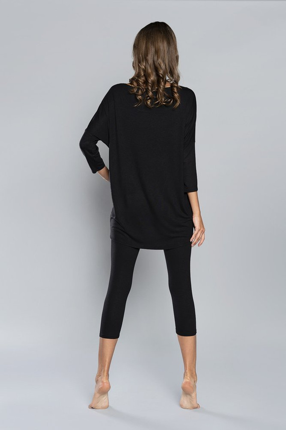 Дамска пижама Mandala Italian Fashion - черна