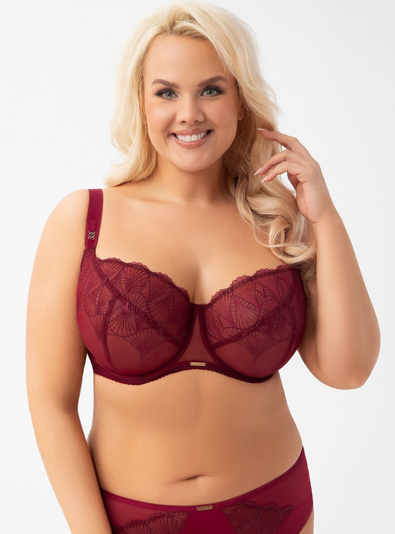 K 942 Mira Gorsenia Мек сутиен - бордо, за голям бюст