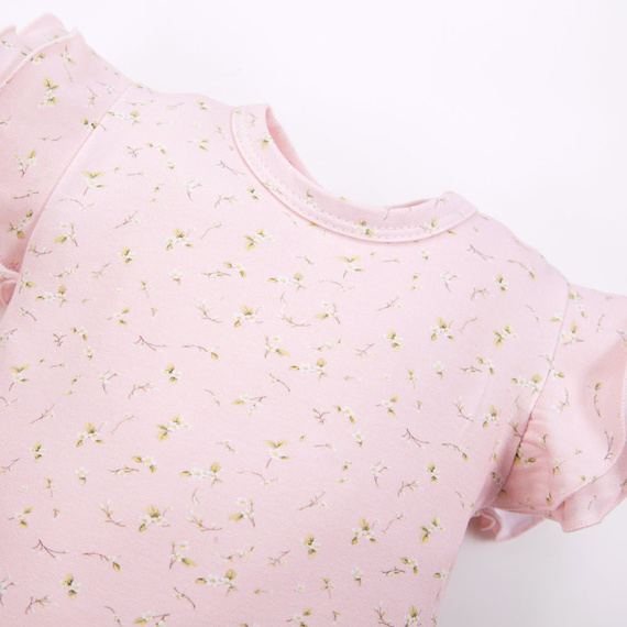 Боди Meadow с къс ръкав Eevi - розово