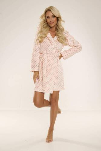 546 Къс дамски халат Melanie Forex - сьомга