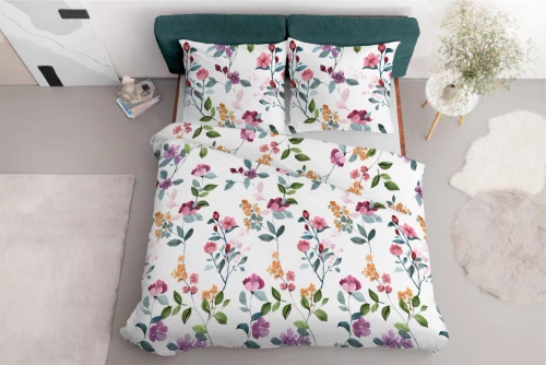 5033 A Ботаническа постеля от микрофибър Detexpol, лилаво