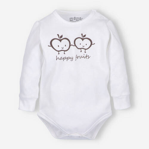 ABN-5295/ECR Боди от органичен памук в цвят екрю Happy Apples Nini