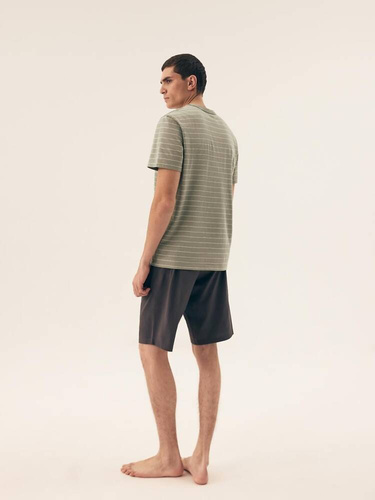 42635 Премиум мъжка пижама Deli Henderson - зелена