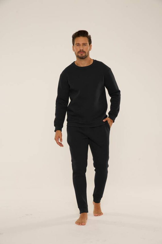 813 Indigo Мъжки спортен костюм от De Lafense - черен