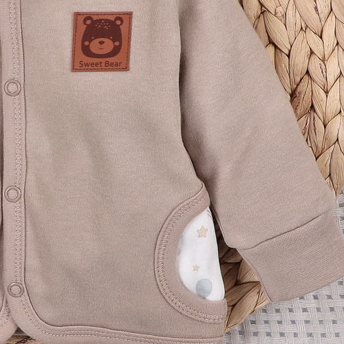 ABN-5517 Sky Journey Dwuwarstwowa bluza niemowlęca Nini – z bawełny organicznej, dla chłopca