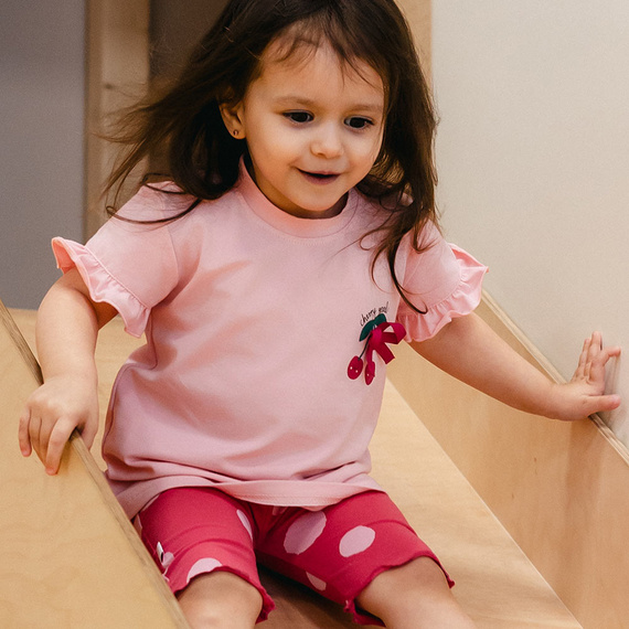 Детски къси клинове Eevi Cherry памук еластични удобни