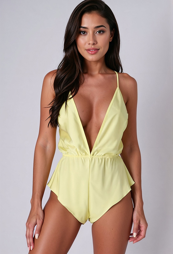 Sensie Body Lemon Passion Yellow – Елегантен дамски боди
