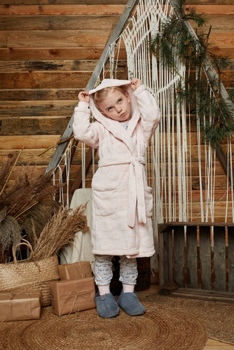 Дрина детски халат за момичета Италианска мода - - розов