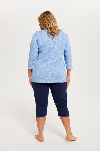 Jomala Дамска пижама 3/4 ръкав, 3/4 панталон Италианска мода