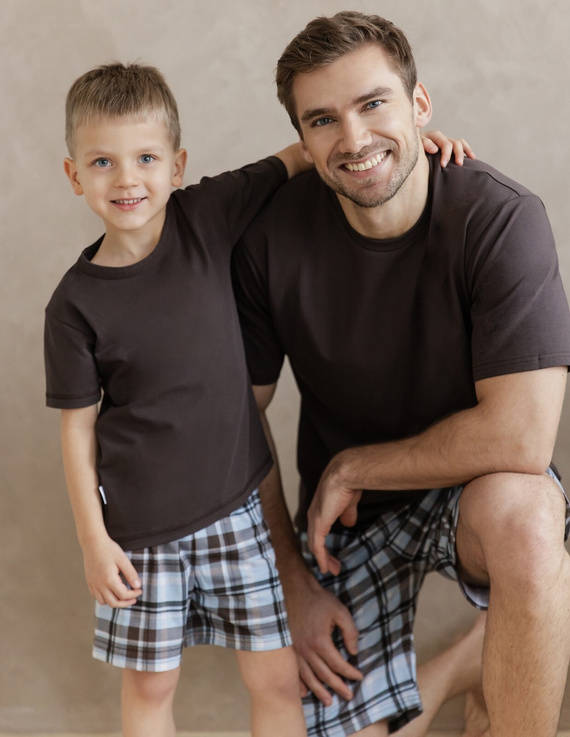 Taro 3578 Marcello мъжка пижама кафява – памук