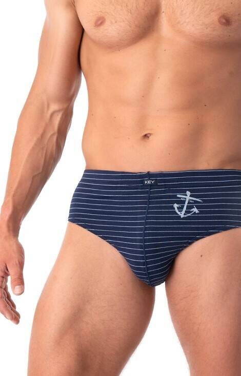 MPP 251 B25 Мъжки слипове 2 бр. Ключ - сиво-тъмносин