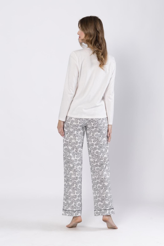 Пижама Baśka 1698 Leveza, черна - класическа, от две части, удобна