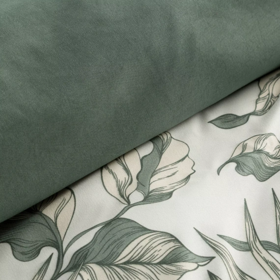 Спално бельо Donna Design 91 с цветя двулицево меко с цип