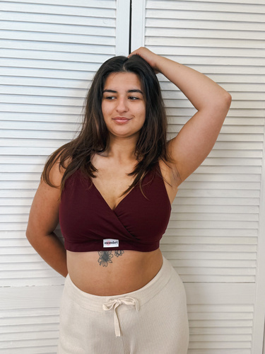 Milk&Love Mombri Klasyk непромокаем сутиен за кърмене claret