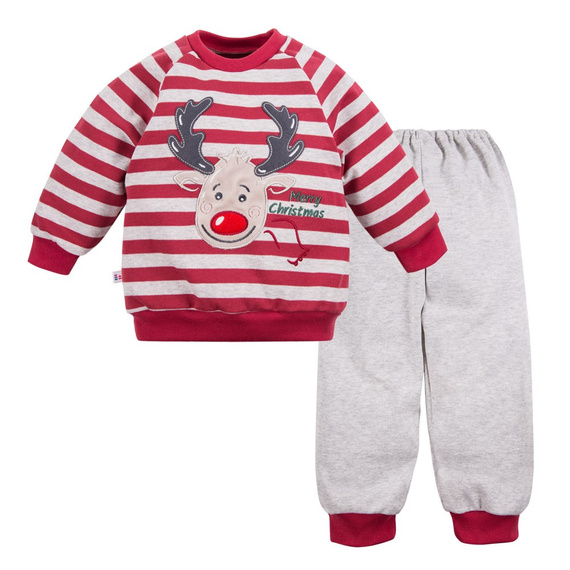 Памучна пижама Hi Reindeer Eevi - бордо