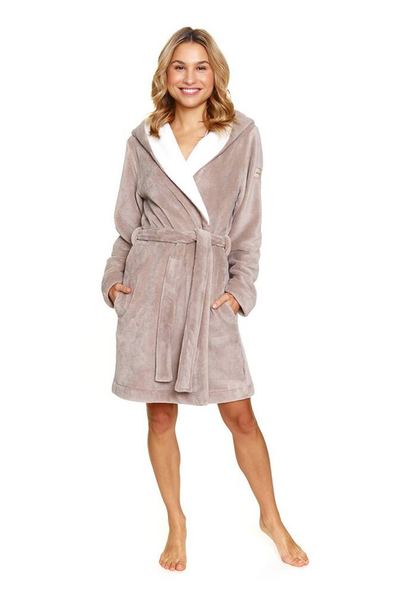 7181 Дамски халат Doctor Nap - бежов