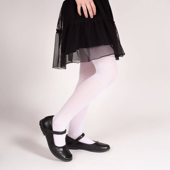 141750 Гладък чорапогащник 40 den Nicol - бял