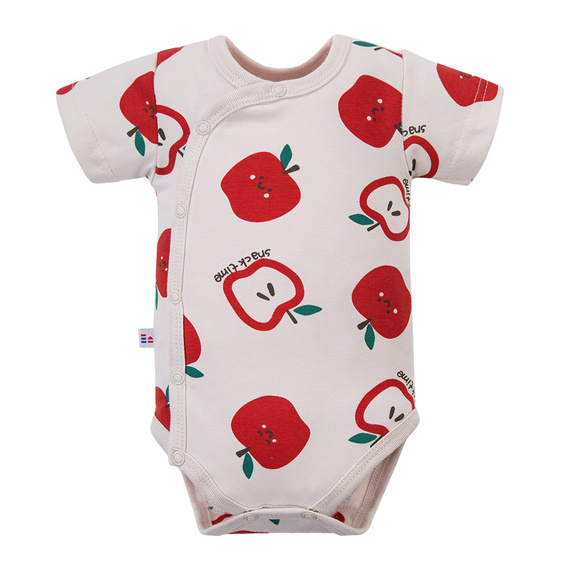 Боди за бебе Eevi Snack Time къс ръкав памук удобно