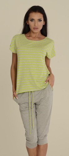 540 Дамска пижама Jovite - лайм зелена