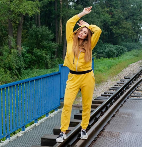 619 New York Forex дамски спортен костюм - мед