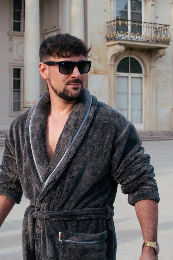 716 Мъжки халат Rafael De lafense - графит