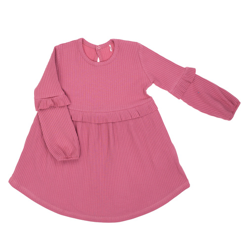 216167 Лала – Рокля за момиче Никол, памук, дълъг ръкав