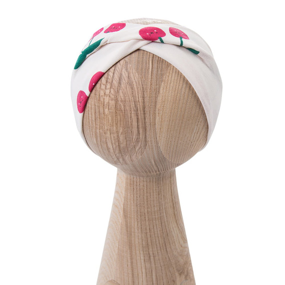 Детска лента за коса момиче Eevi Cherry памук еластична