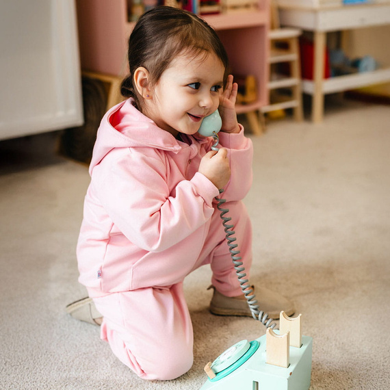 Детски спортен комплект за момиче Eevi Cherry розов памук