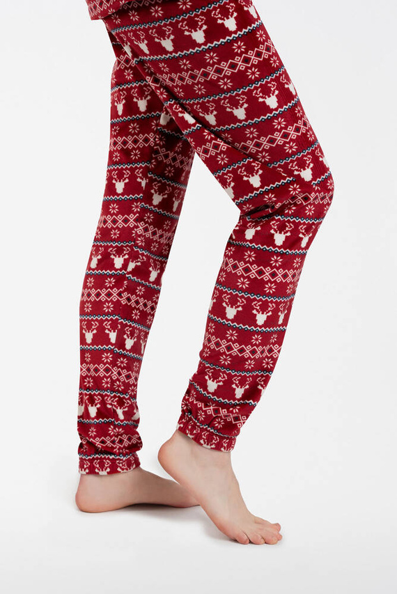 Исландски поларен комплект за жени Италианска мода - бордо принт 