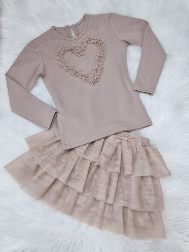 Бежова пола от тюл Mia Bambarillo