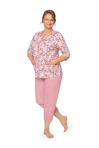 201 Дамска пижама Maria II Martel - мръсно розово 26