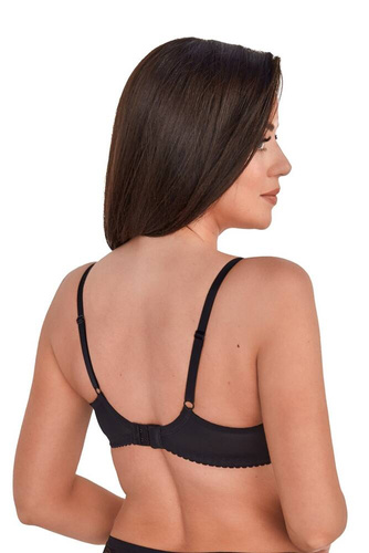 BS 1206 Полуподплатен сутиен Nicola Gaia - черно-розов