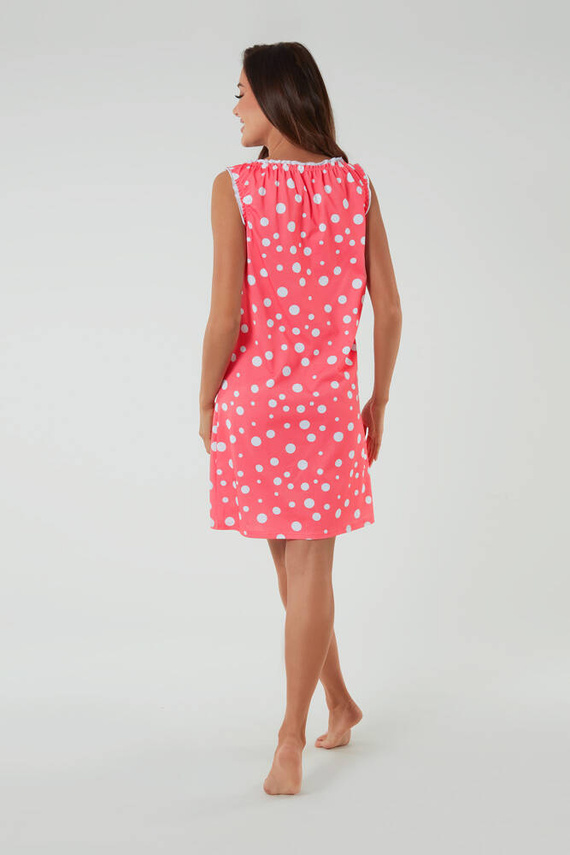 Нощна риза и риза за кърмачки Raba, широка презрамка Италианска мода - малинов принт