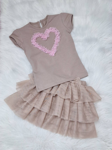 Бежова пола от тюл Mia Bambarillo