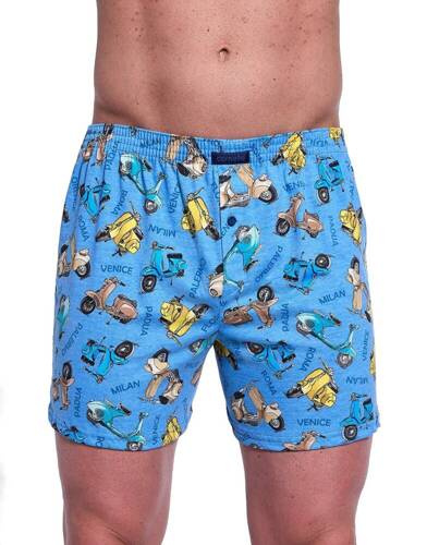 001/172, 011/172 Мъжки боксерки Classic Cornette, сини