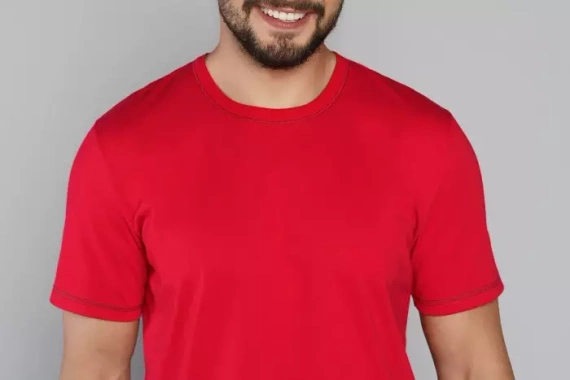 Narvik Мъжка пижама с къс ръкав, къси панталони Италианска мода - червено/принт