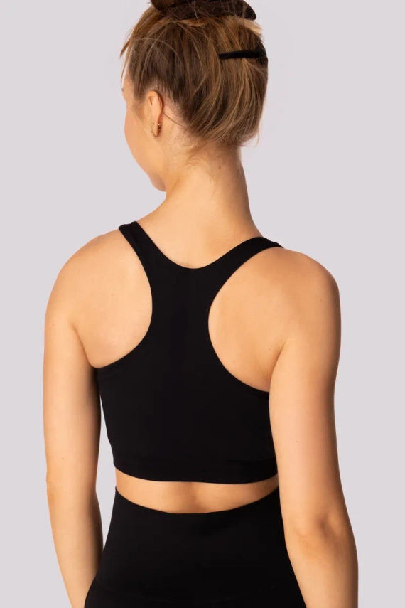 Базово горнище спортен сутиен Mona черен