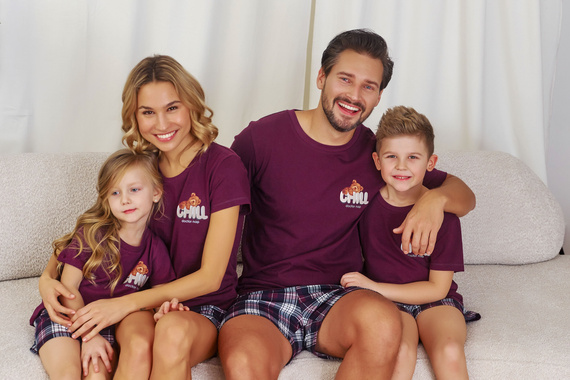 7200 Дамска пижама "Chill" Doctor Nap - бордо