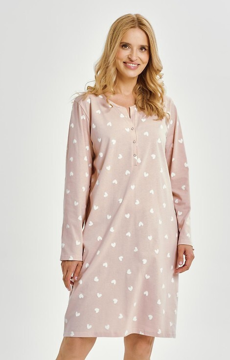 3443 Дамска риза Nori Taro – 100% памук, дълги ръкави, деколте с щипки