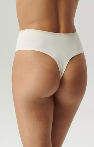 3CLP-015 Високи бразилиани Дамски бикини Atlantic - екрю-бежово-тъмнобежово