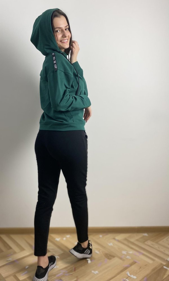 496 Дамски спортен костюм Just Forex - зелен