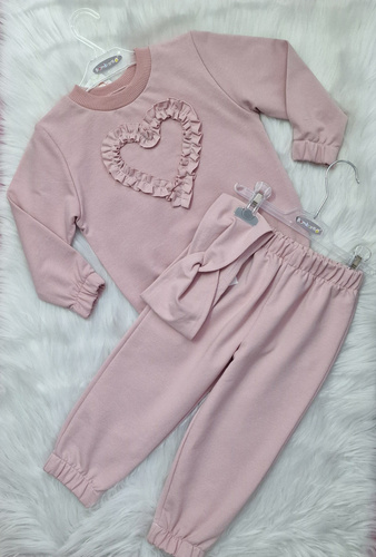 Детски суичър Mia Bambarillo, опушен розов - памук и еластан, мека материя за суичър | Комфорт и стил