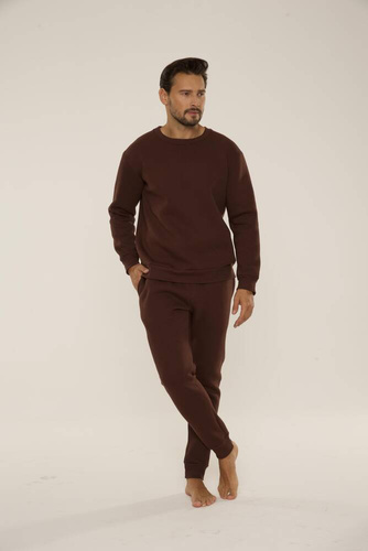 813 Indigo Мъжки спортен костюм от De Lafense - шоколад