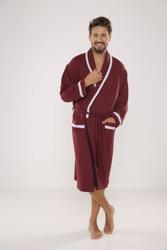 564 Мъжки халат Bruno De Lafense - бордо