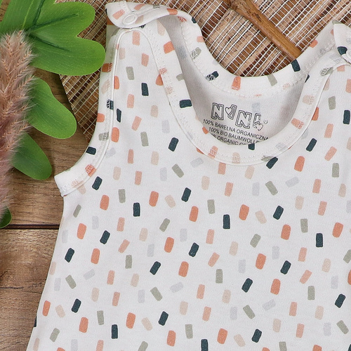 ABN-5325/KRE Спален костюм Nini от органичен памук, кремав