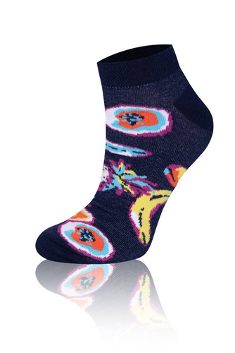 S139S Fruce Чорапи за крака Италианска мода - тъмно синьо