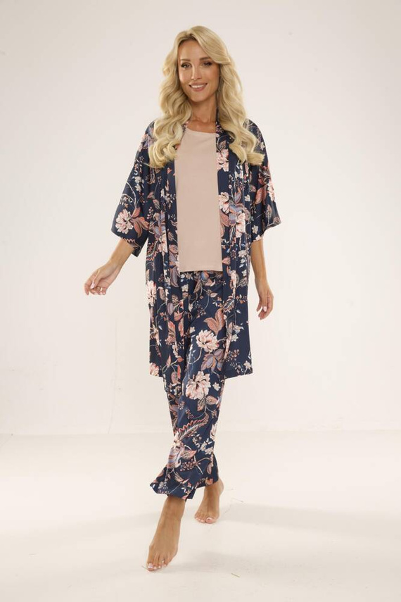 722 Lurdes Дамска пижама De Lafense - тъмносиня