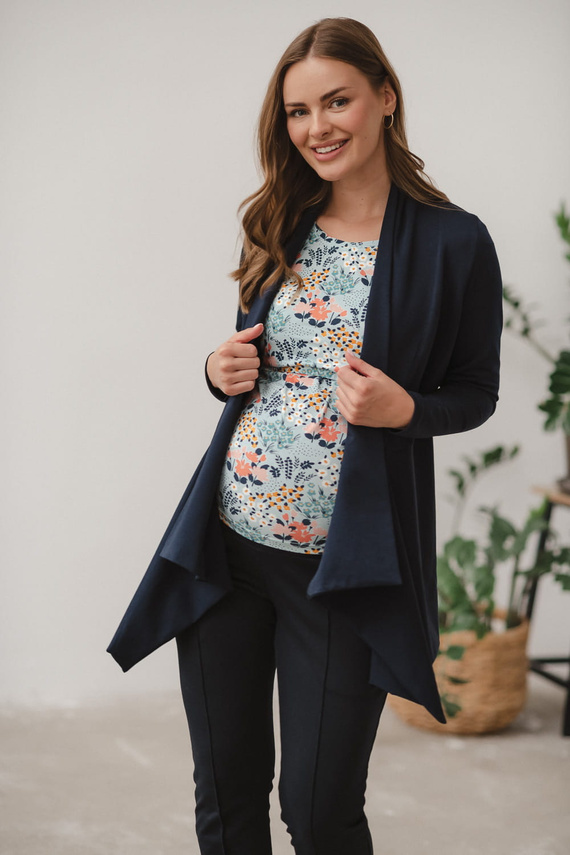 Жилетка за бременни Mama Wrap Milk&Love, тъмносиня